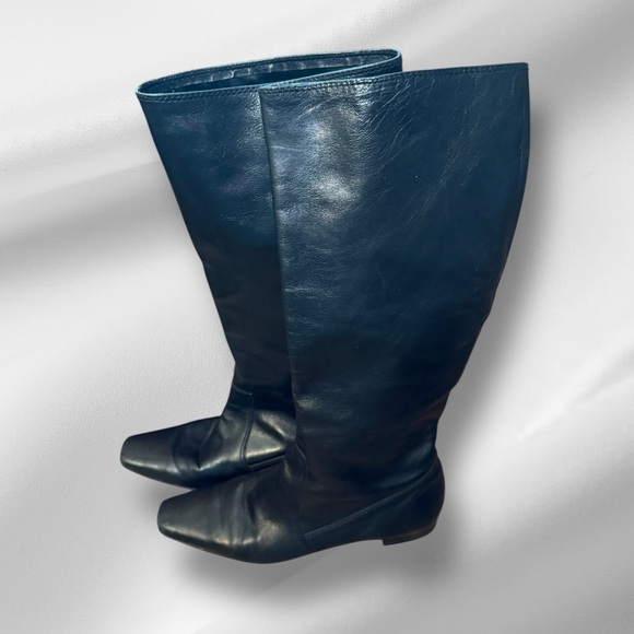 Enzo‎ Angiolini Black Leather Tall Boots - Picture 1 of 7